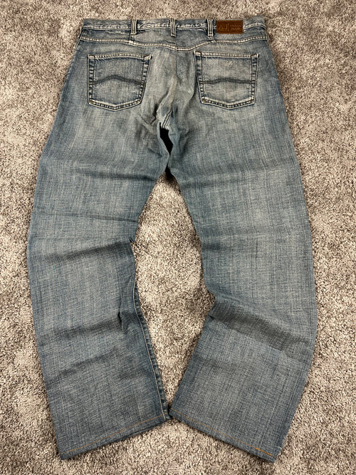 Sac baggy streetwear Y2K Armani Jeans "Denim" imprimé (L)