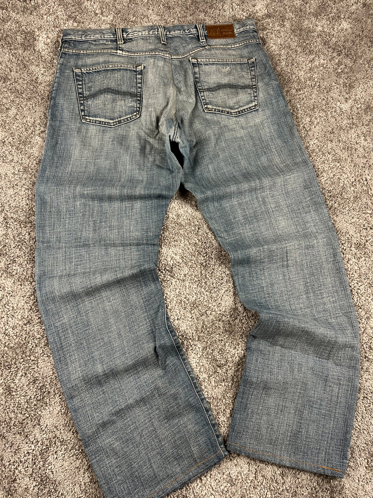 Armani Jeans Y2K Baggy Streetwear "Denim" Estampado (L)