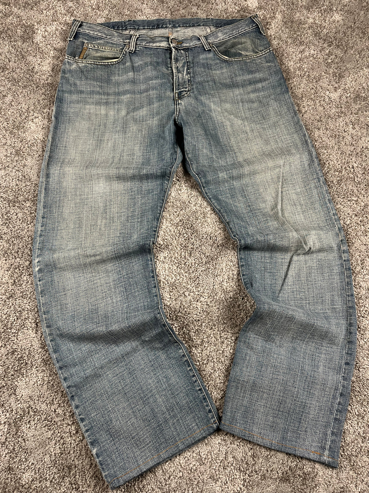 Armani Jeans Y2K Baggy Streetwear "Denim" Estampado (L)