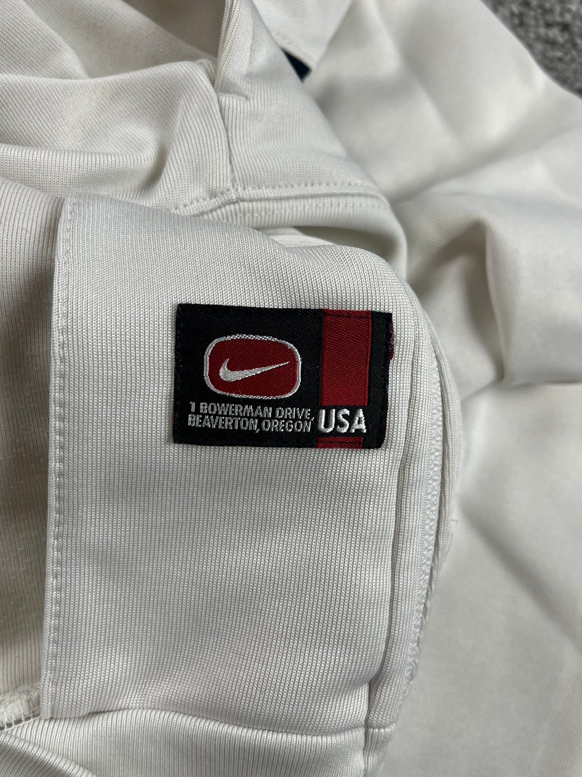 Veste de survêtement Nike vintage années 2000 "Blanc/Rouge/Bleu" (M)