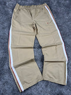 Pantalon de survêtement Nike vintage années 2000 « Beige/Blanc/Rouge » (L)