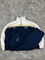 Survêtement Nike Vintage années 2000 "Marine/Blanc/Beige" (L)