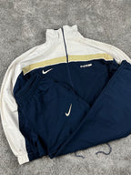 Survêtement Nike Vintage années 2000 "Marine/Blanc/Beige" (L)