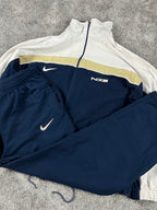Survêtement Nike Vintage années 2000 "Marine/Blanc/Beige" (L)