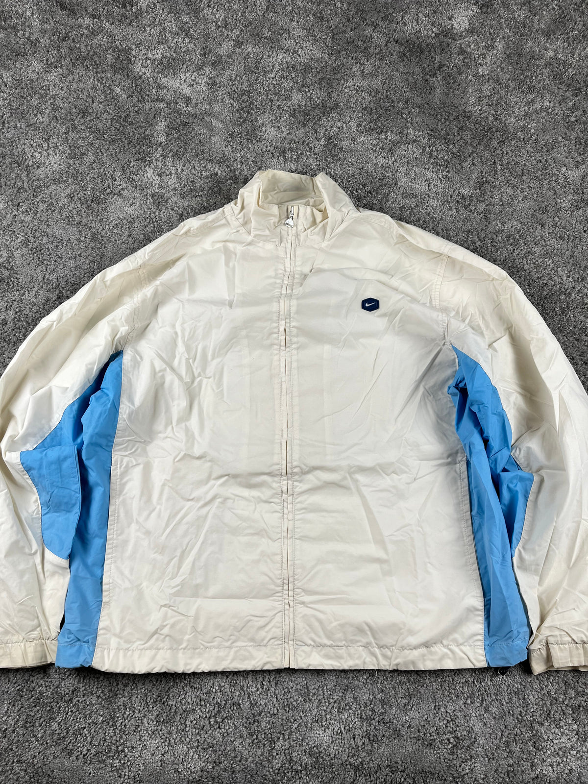 Nike TrackJacket Vintage 2000s "White/Blue" (XL)