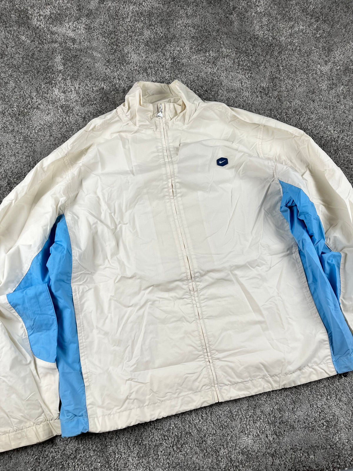 Nike TrackJacket Vintage 2000s "White/Blue" (XL)