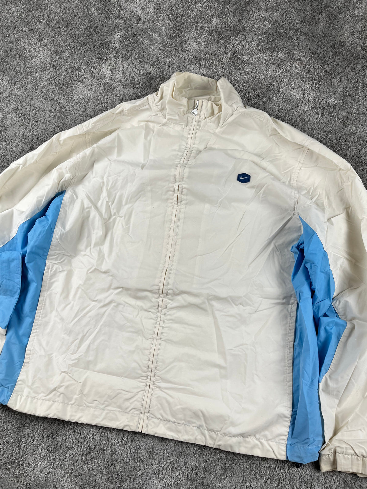 Nike TrackJacket Vintage 2000s "White/Blue" (XL)