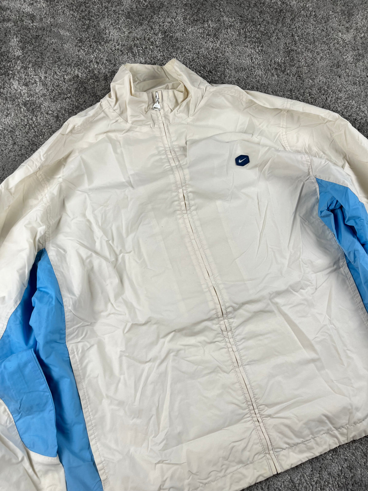 Nike TrackJacket Vintage 2000s "White/Blue" (XL)