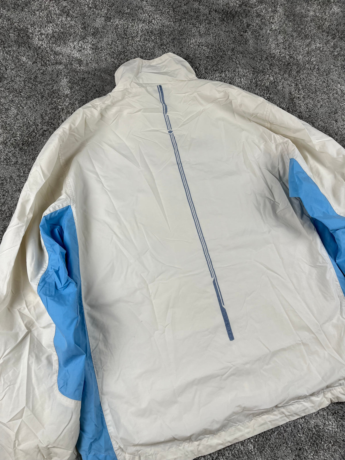 Veste de survêtement Nike vintage années 2000 "Blanc/Bleu" (XL)