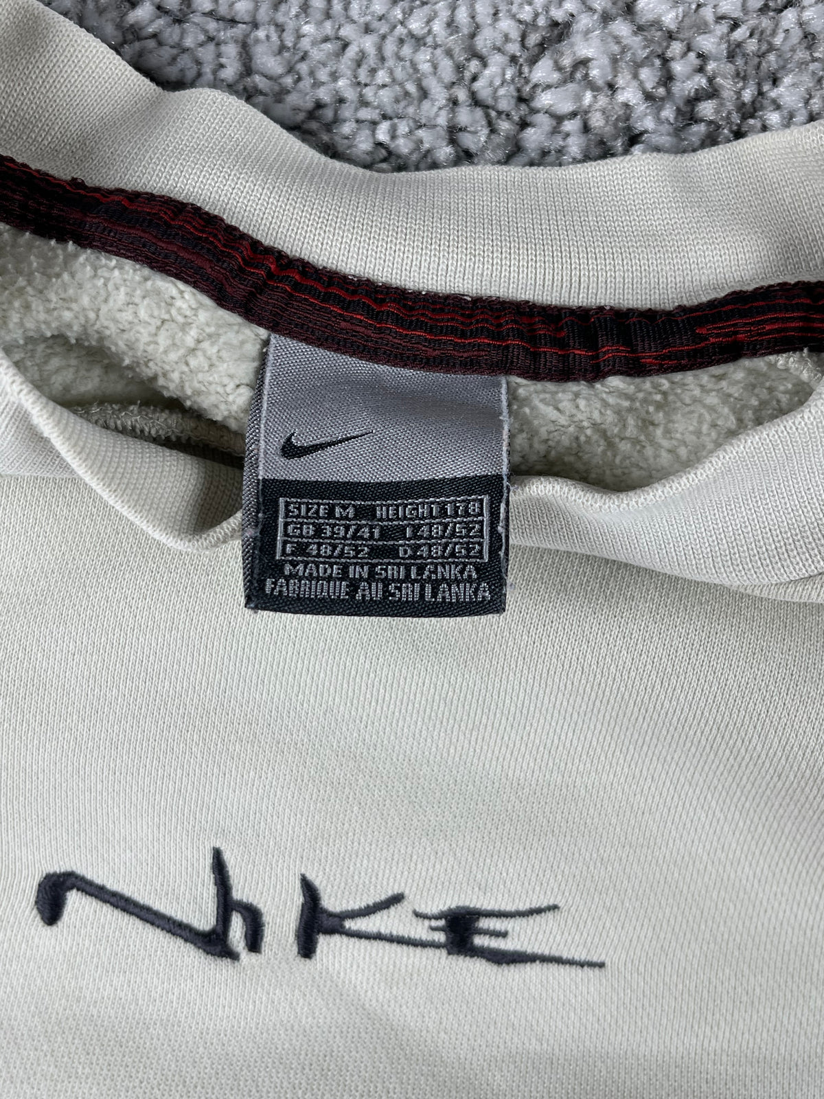 Nike Hoodie Vintage 2000s "Beig/Black" (M)