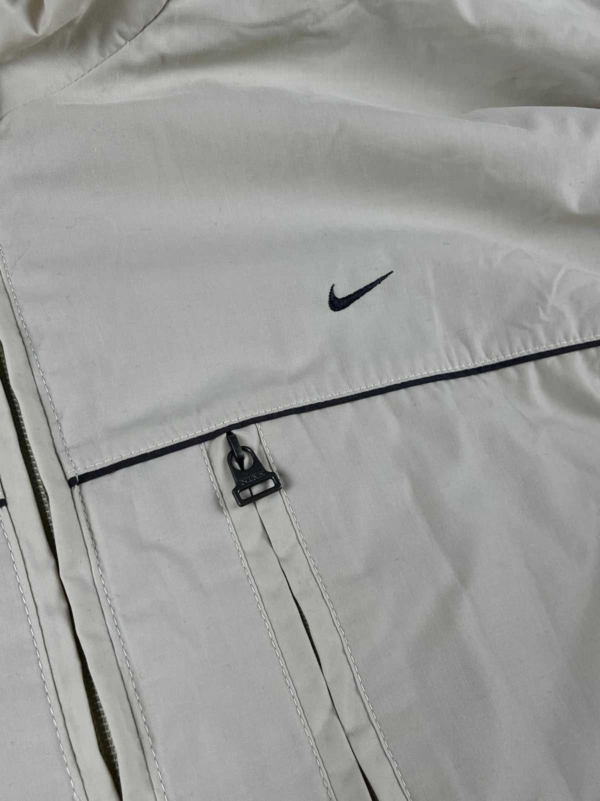 Veste de survêtement Nike vintage années 2000 "Beige/Noir" (L)