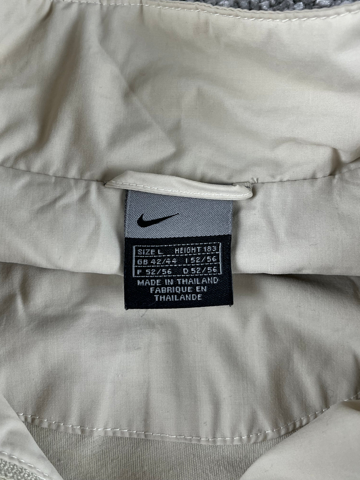 Veste de survêtement Nike vintage années 2000 "Beige/Noir" (L)