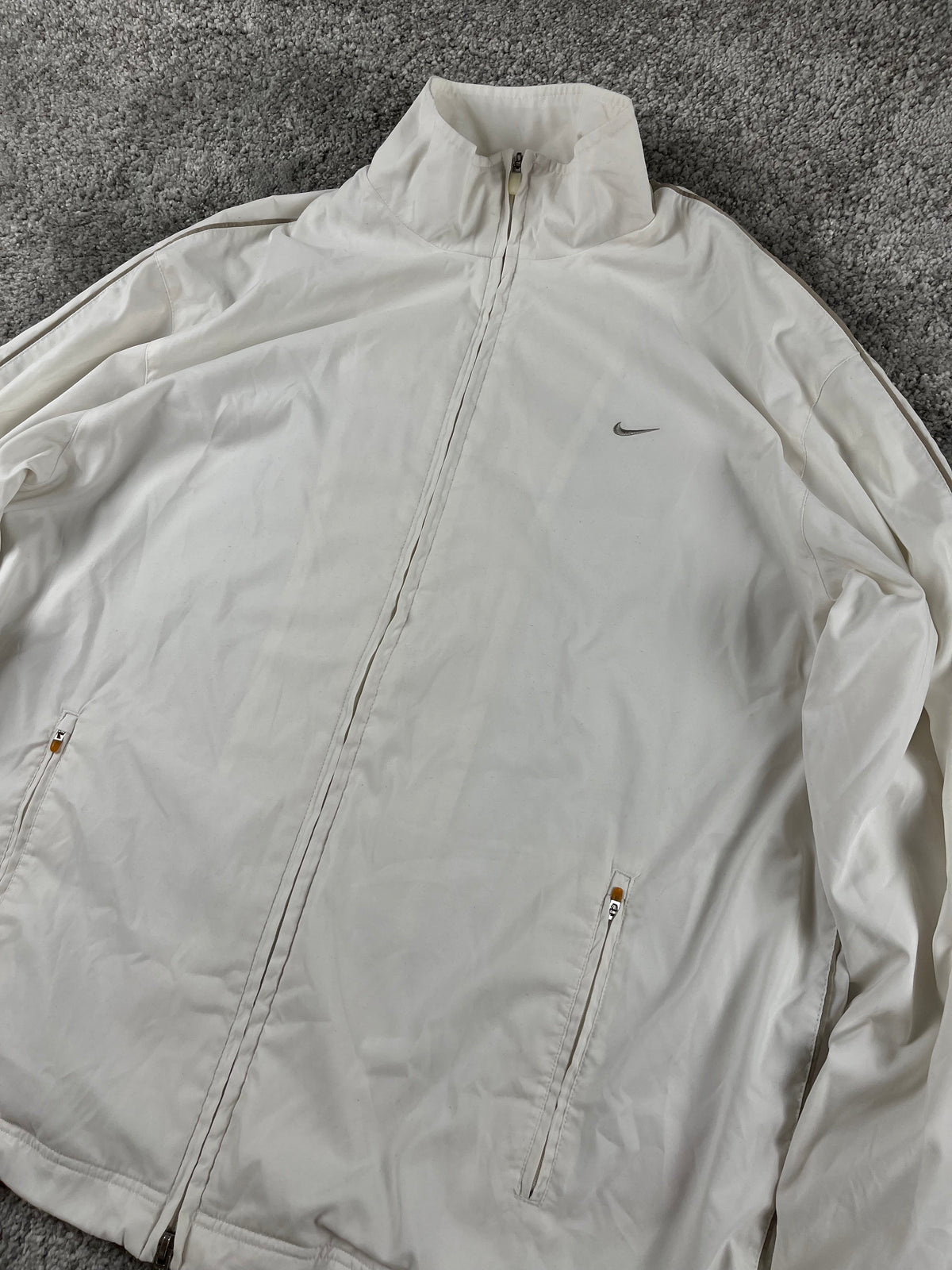 Nike TrackJacket Doble Zip Vintage 2000s "White/Beige" (XL)