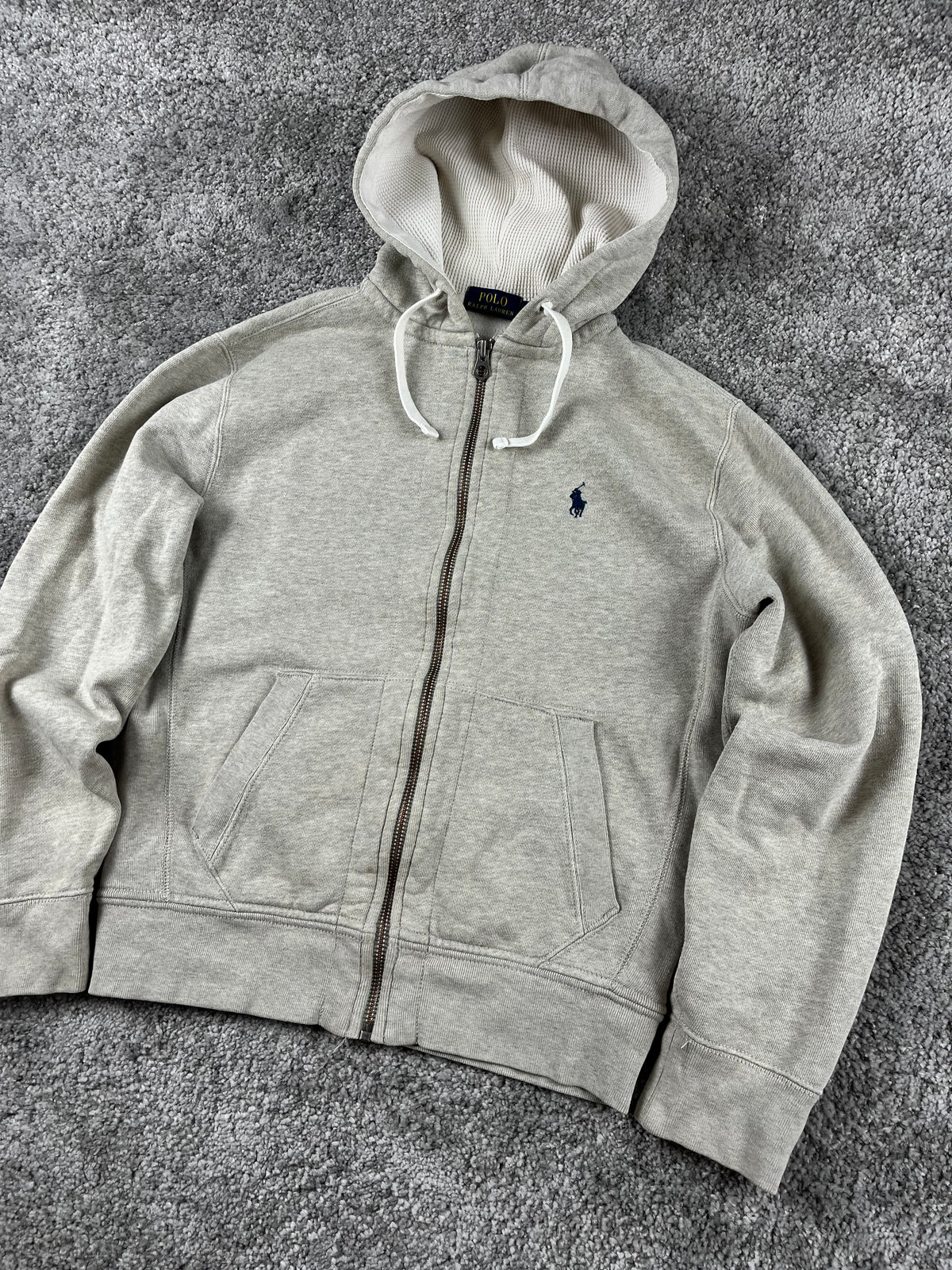 Ralph Lauren Hoodie Vintage 2000s "Gray" (S)