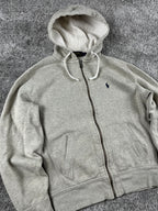 Sudadera con capucha Ralph Lauren vintage años 2000 "Gris" (S)