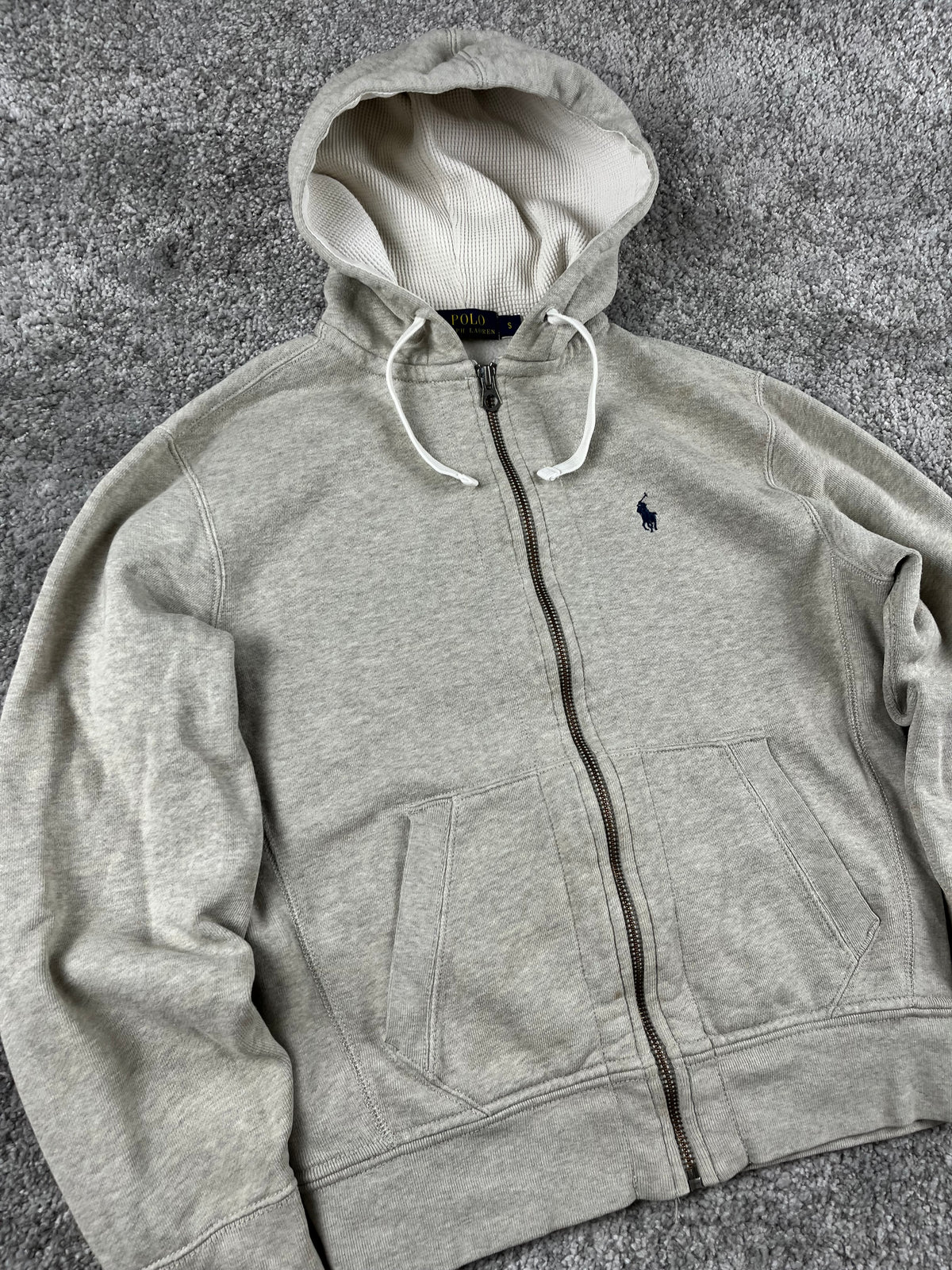 Ralph Lauren Hoodie Vintage 2000s "Gray" (S)
