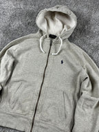 Sudadera con capucha Ralph Lauren vintage años 2000 "Gris" (S)