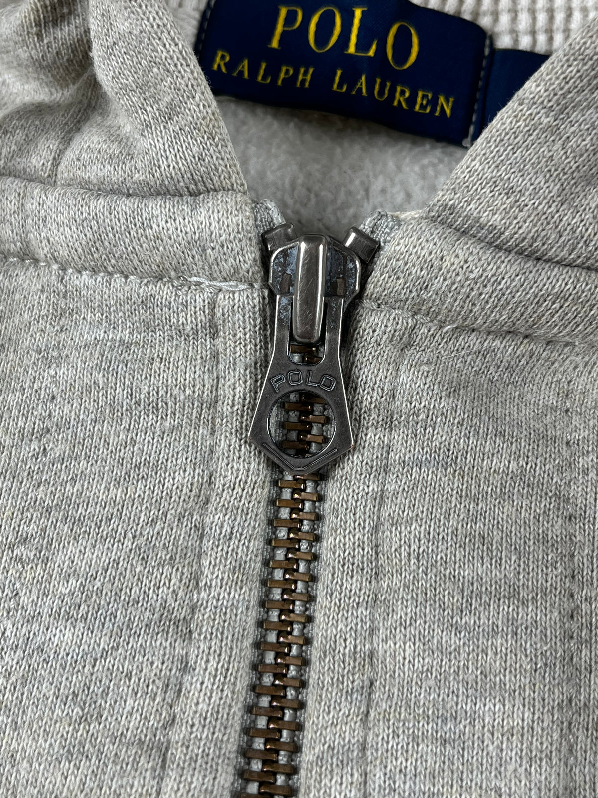 Sudadera con capucha Ralph Lauren vintage años 2000 "Gris" (S)