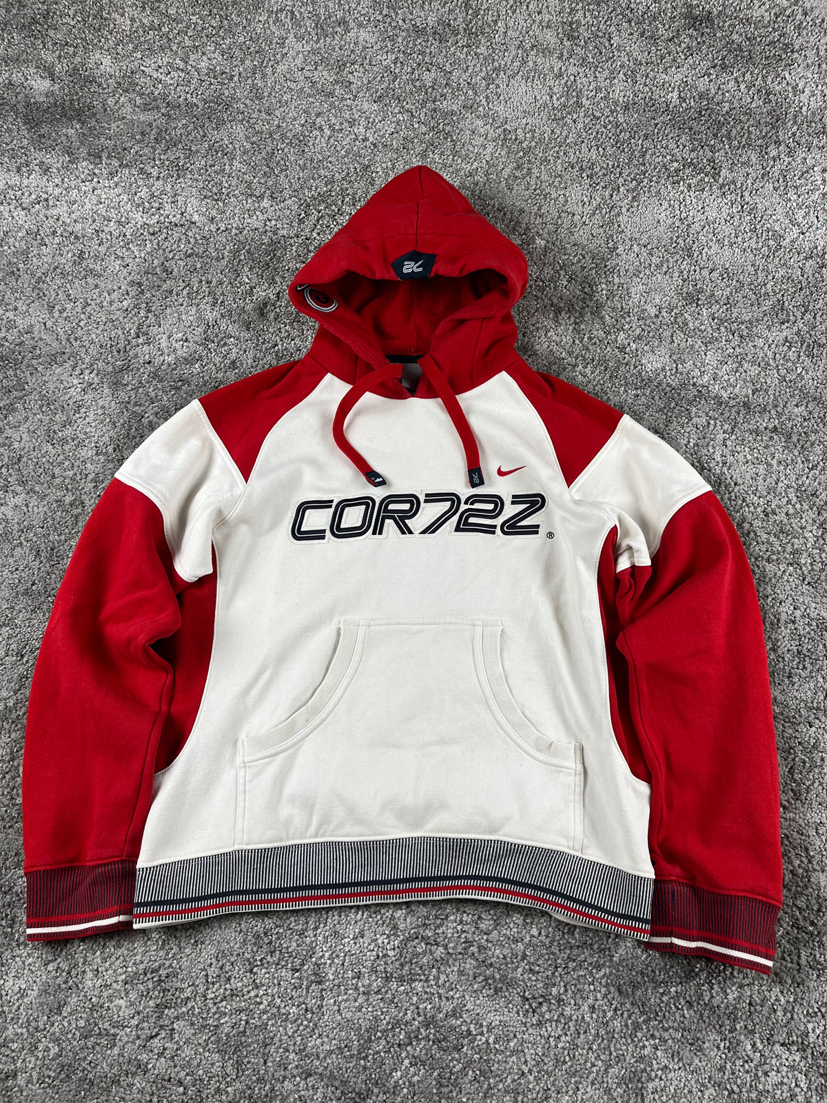 Nike Cortez 72 Hoodie Vintage 2000s "White/Red" (S)