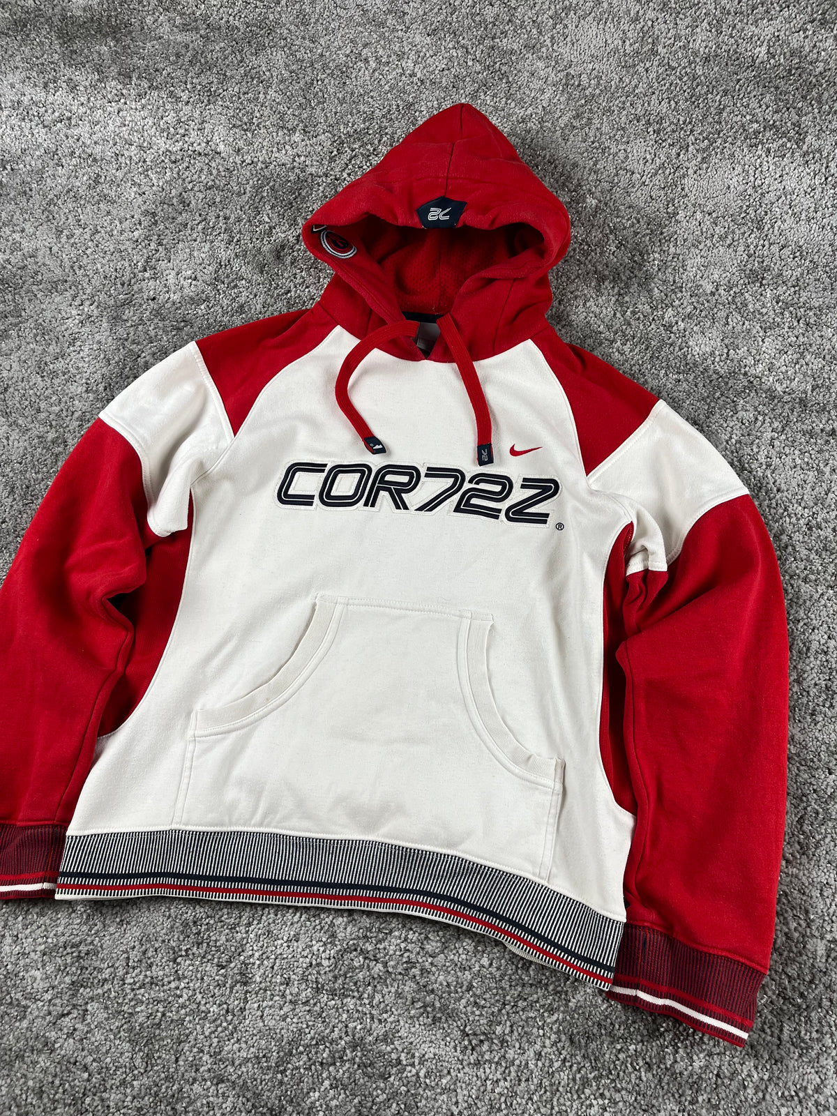Nike Cortez 72 Hoodie Vintage 2000s "White/Red" (S)
