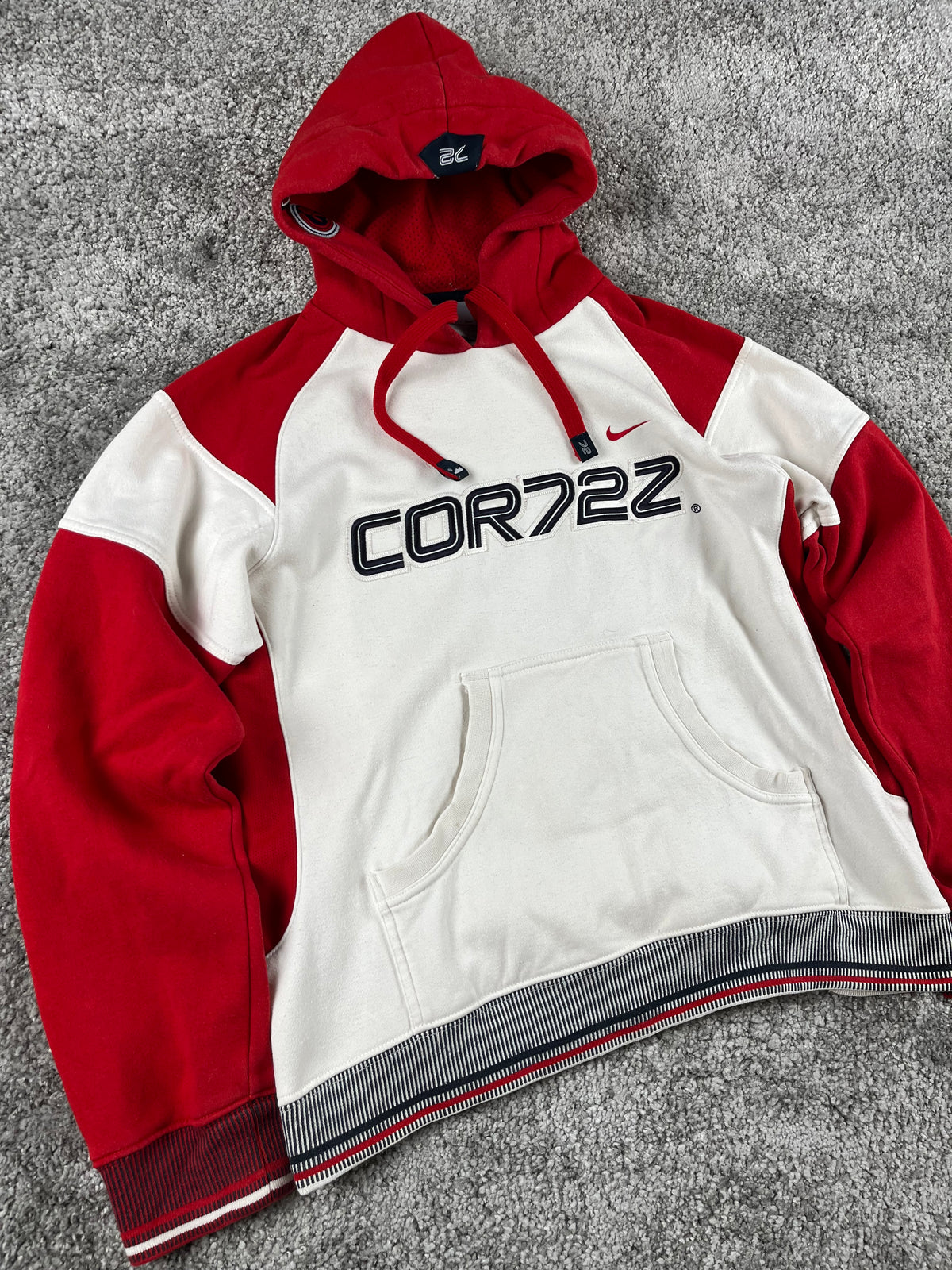 Nike Cortez 72 Hoodie Vintage 2000s "White/Red" (S)