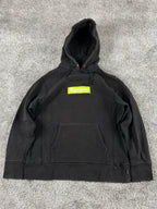 Supreme Box Logo Hooded Sweatshirt FW17 Black / Lime (M)