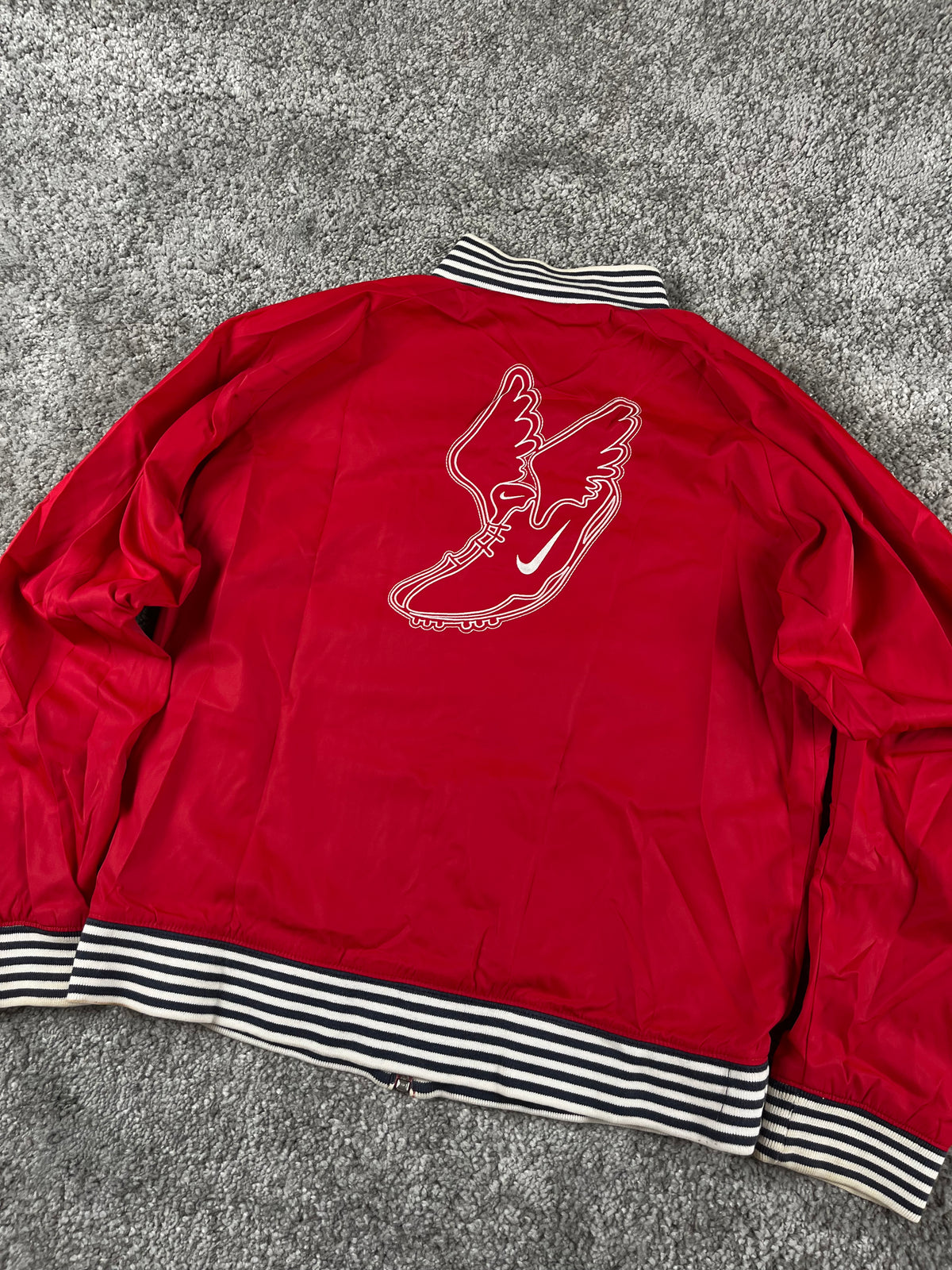 Veste de survêtement Nike vintage années 2000 "Rouge/Blanc" (S)