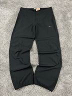 Pantalon de jogging Nike vintage des années 2000 « Noir/Or » (S)