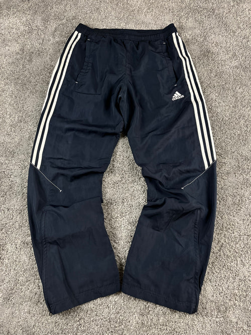 Pantalón de chándal Adidas 3 Rayas Vintage años 2000 "Azul Marino/Blanco" (S)
