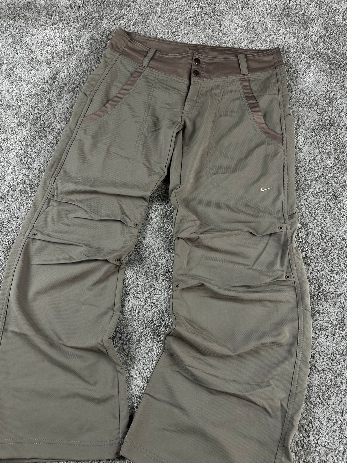 Nike Trackpant Vintage 2000s "Brown/White" (S)