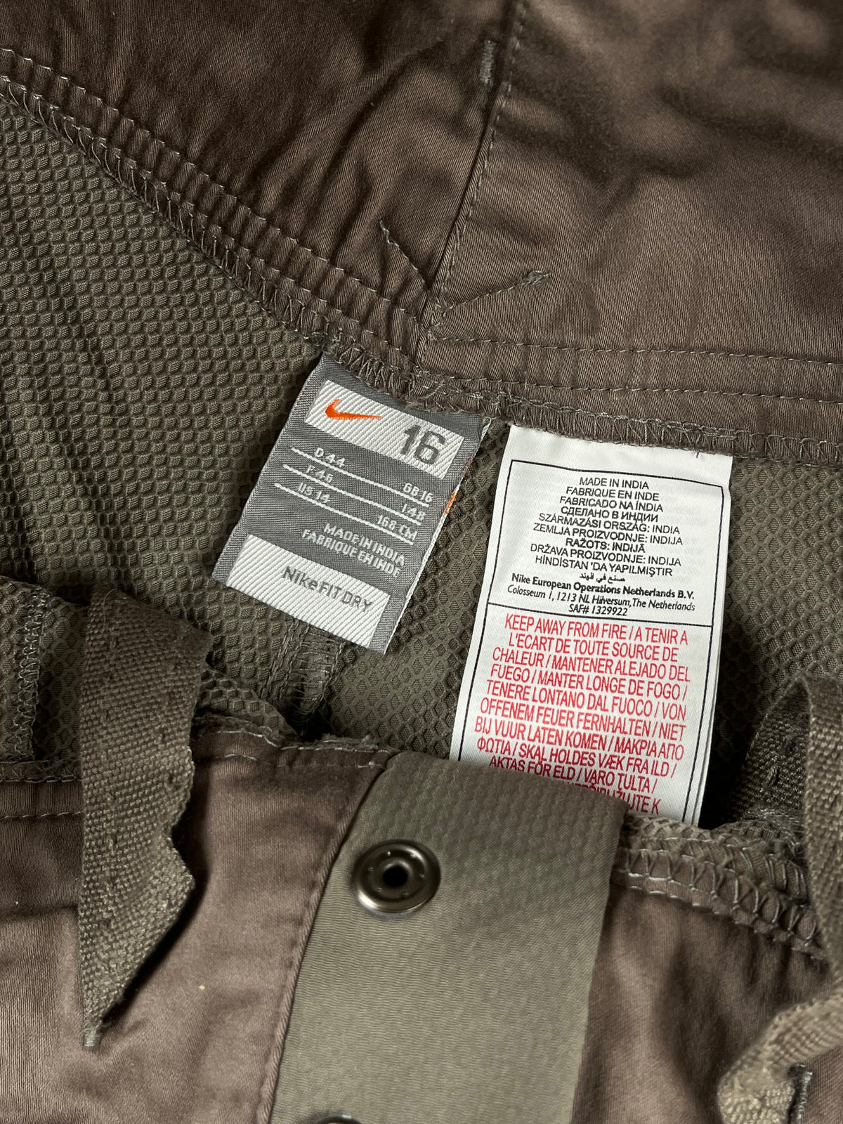 Nike Trackpant Vintage 2000s "Brown/White" (S)