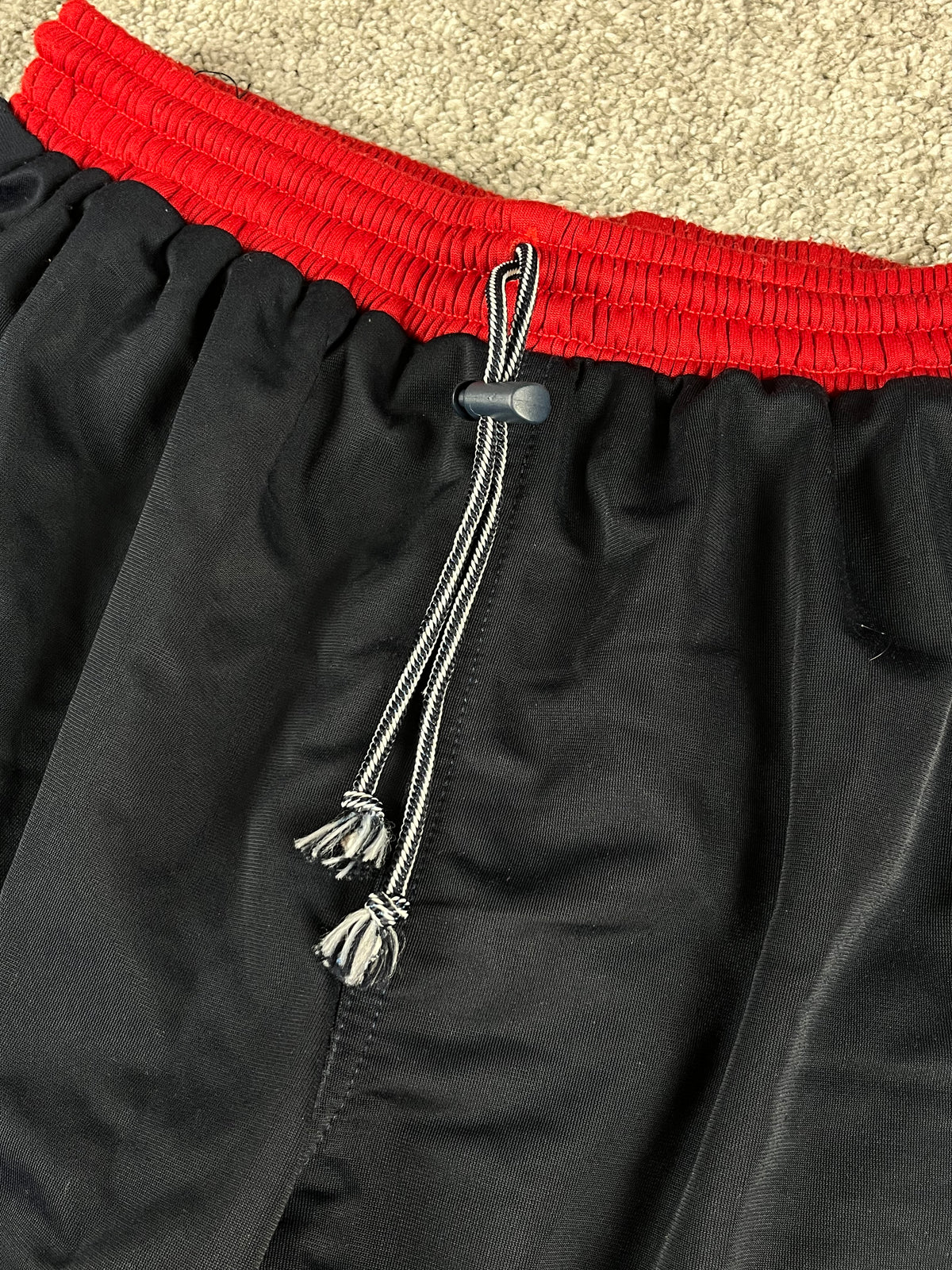 Pantalon de survêtement vintage West Coast Choppers marine/rouge Iron Cross Y2K Biker (S)