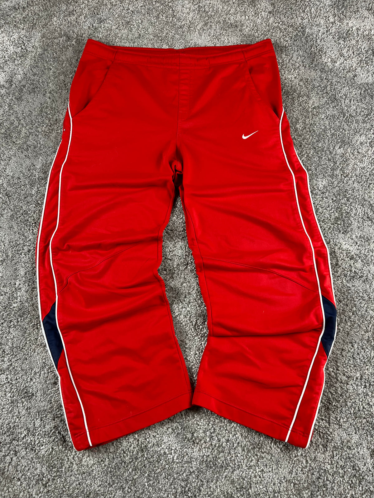 Pantalón de chándal Nike Vintage años 2000 "Rojo/Blanco" (S)