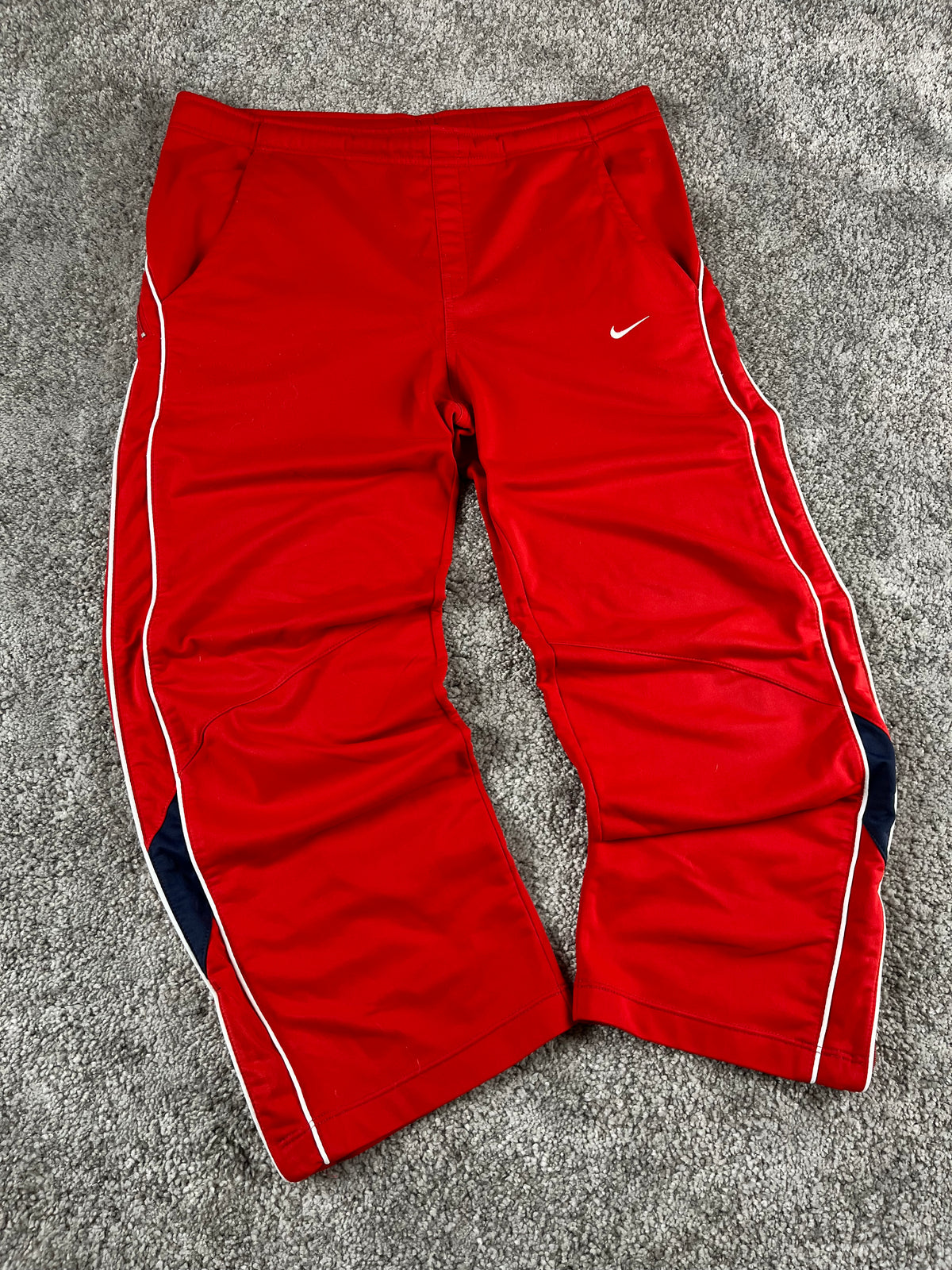 Pantalón de chándal Nike Vintage años 2000 "Rojo/Blanco" (S)