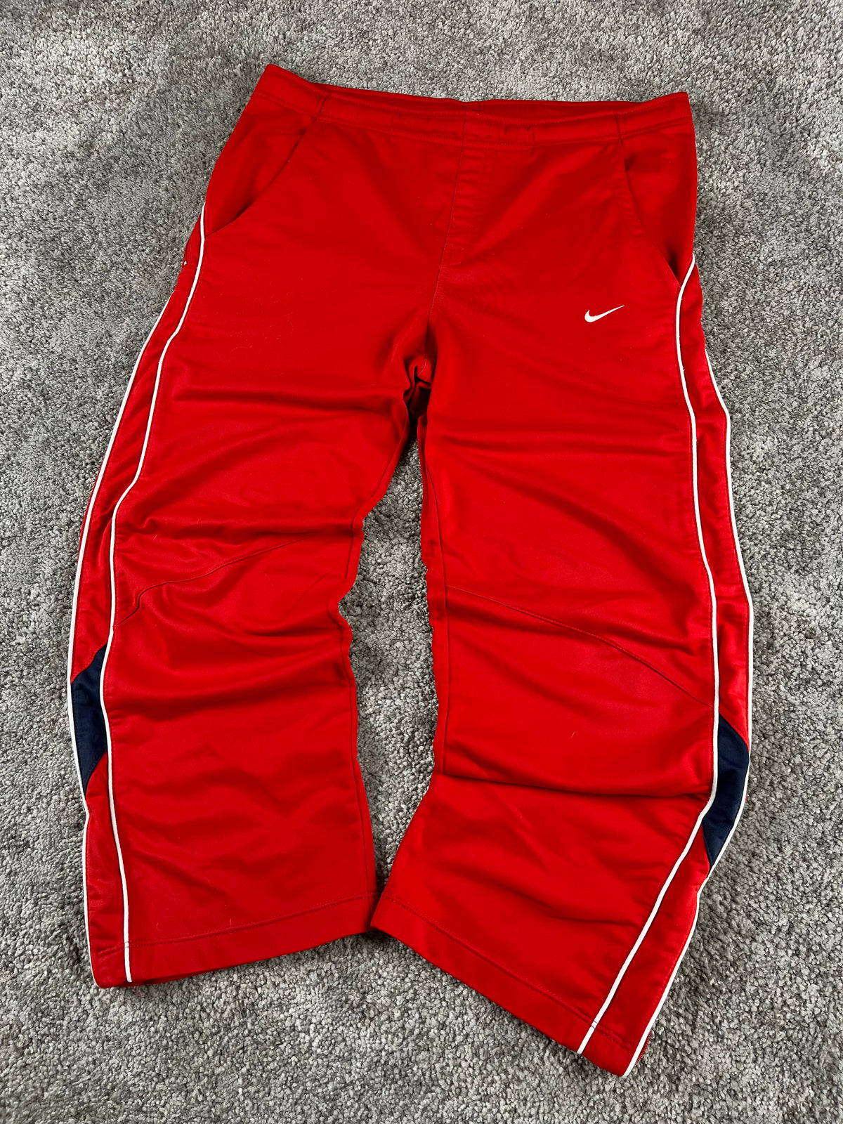 Pantalón de chándal Nike Vintage años 2000 "Rojo/Blanco" (S)