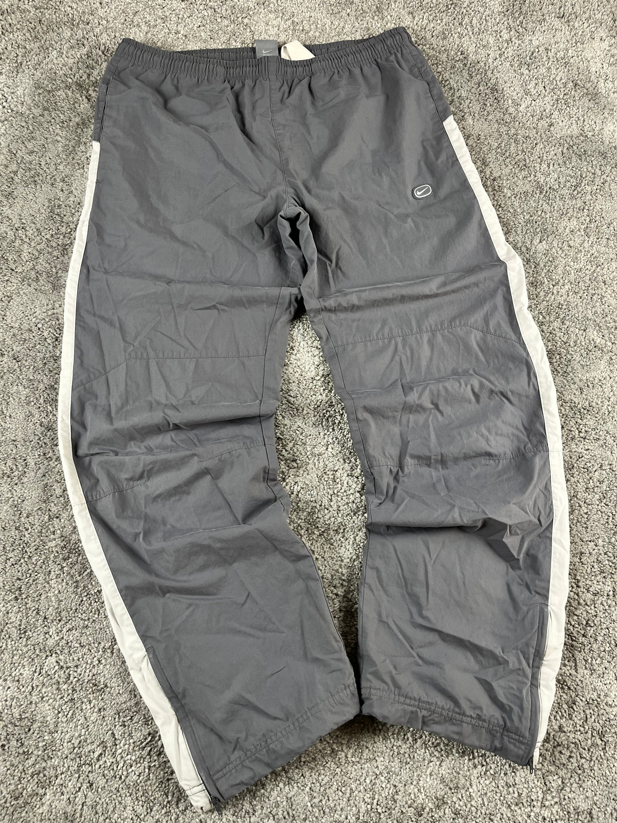 Pantalón de chándal Nike Vintage años 2000 "Gris/Blanco" (L)