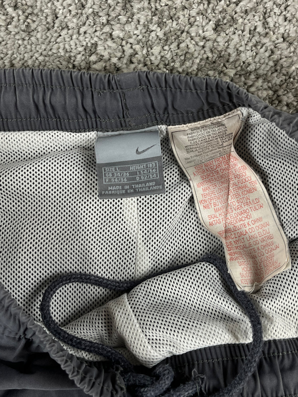 Nike Trackpant Vintage 2000s "Gray/White" (L)