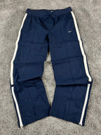 Pantalon de survêtement Nike vintage années 2000 "Bleu marine/Blanc" (L)