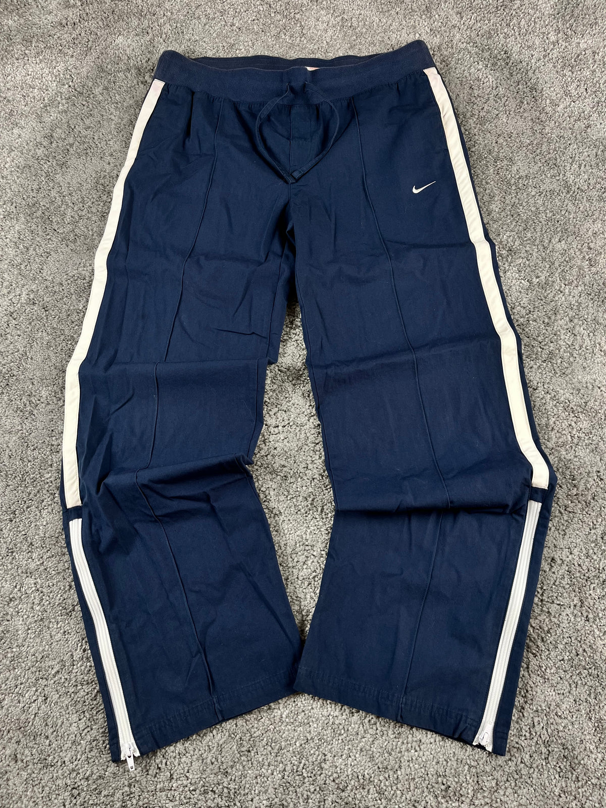 Pantalón de chándal Nike vintage años 2000 "Azul marino/Blanco" (L)