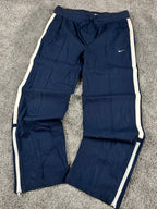 Pantalon de survêtement Nike vintage années 2000 "Bleu marine/Blanc" (L)
