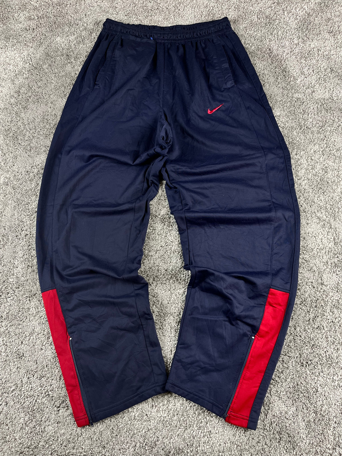 Pantalón de chándal Nike Vintage años 2000 "Azul marino/Rojo" (L)