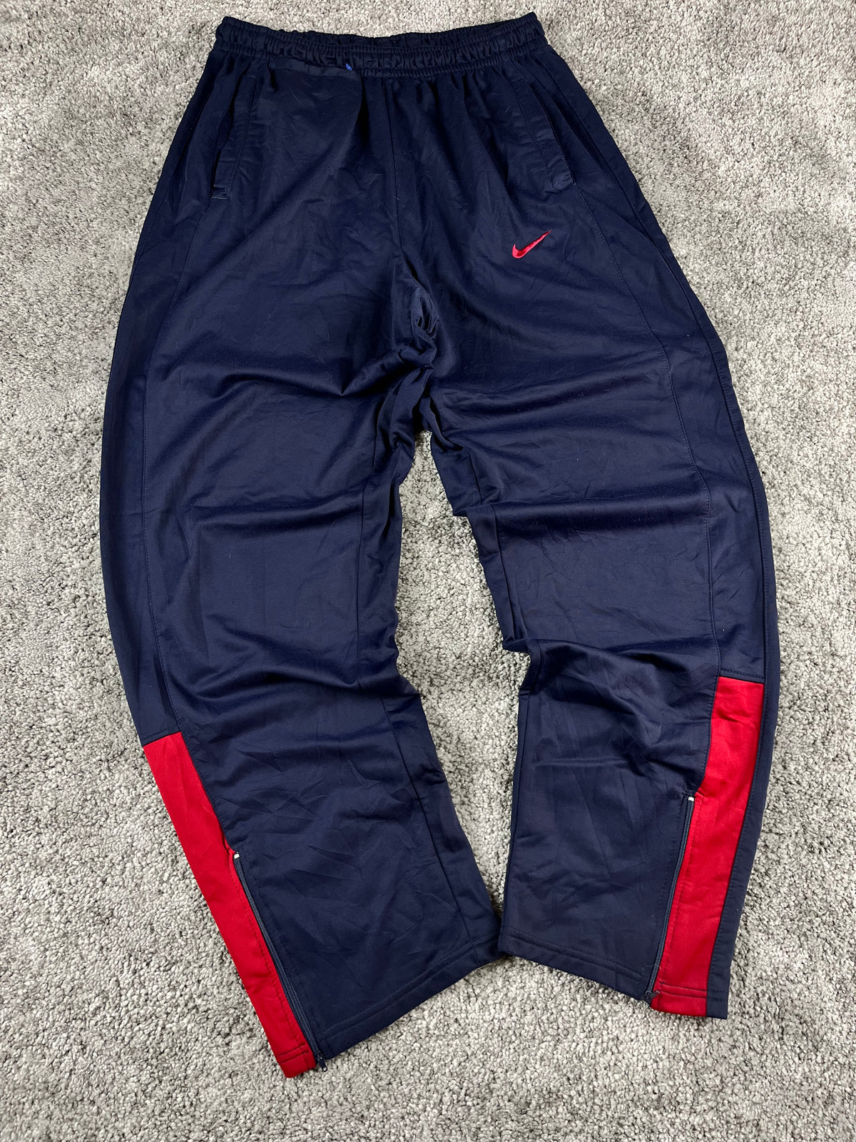 Pantalón de chándal Nike Vintage años 2000 "Azul marino/Rojo" (L)