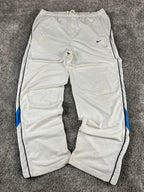 Pantalon de jogging Nike vintage des années 2000 "Blanc/Noir/Bleu" (XXL)