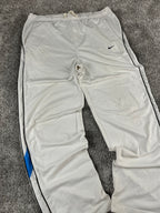 Pantalon de jogging Nike vintage des années 2000 "Blanc/Noir/Bleu" (XXL)