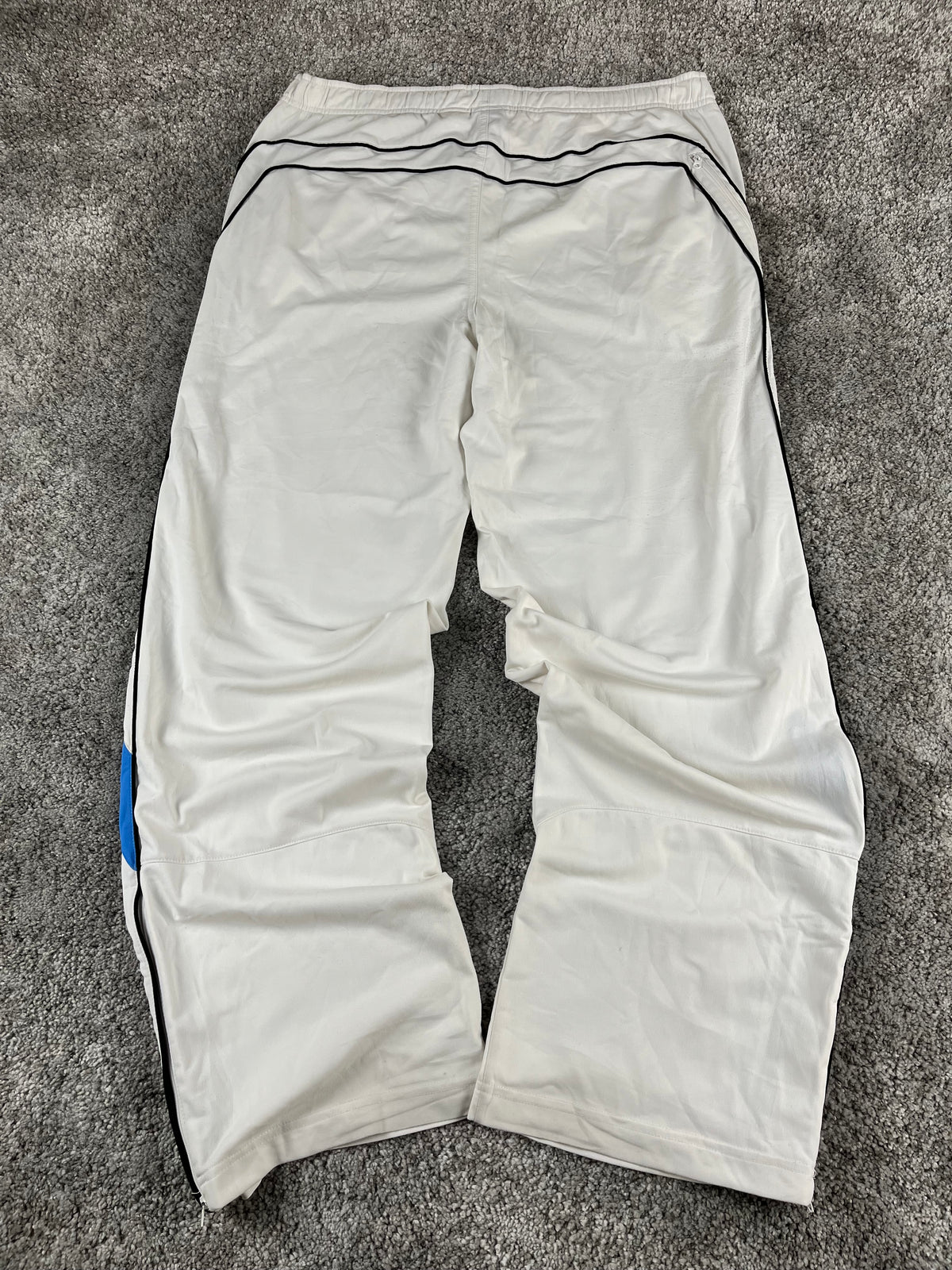 Pantalon de jogging Nike vintage des années 2000 "Blanc/Noir/Bleu" (XXL)