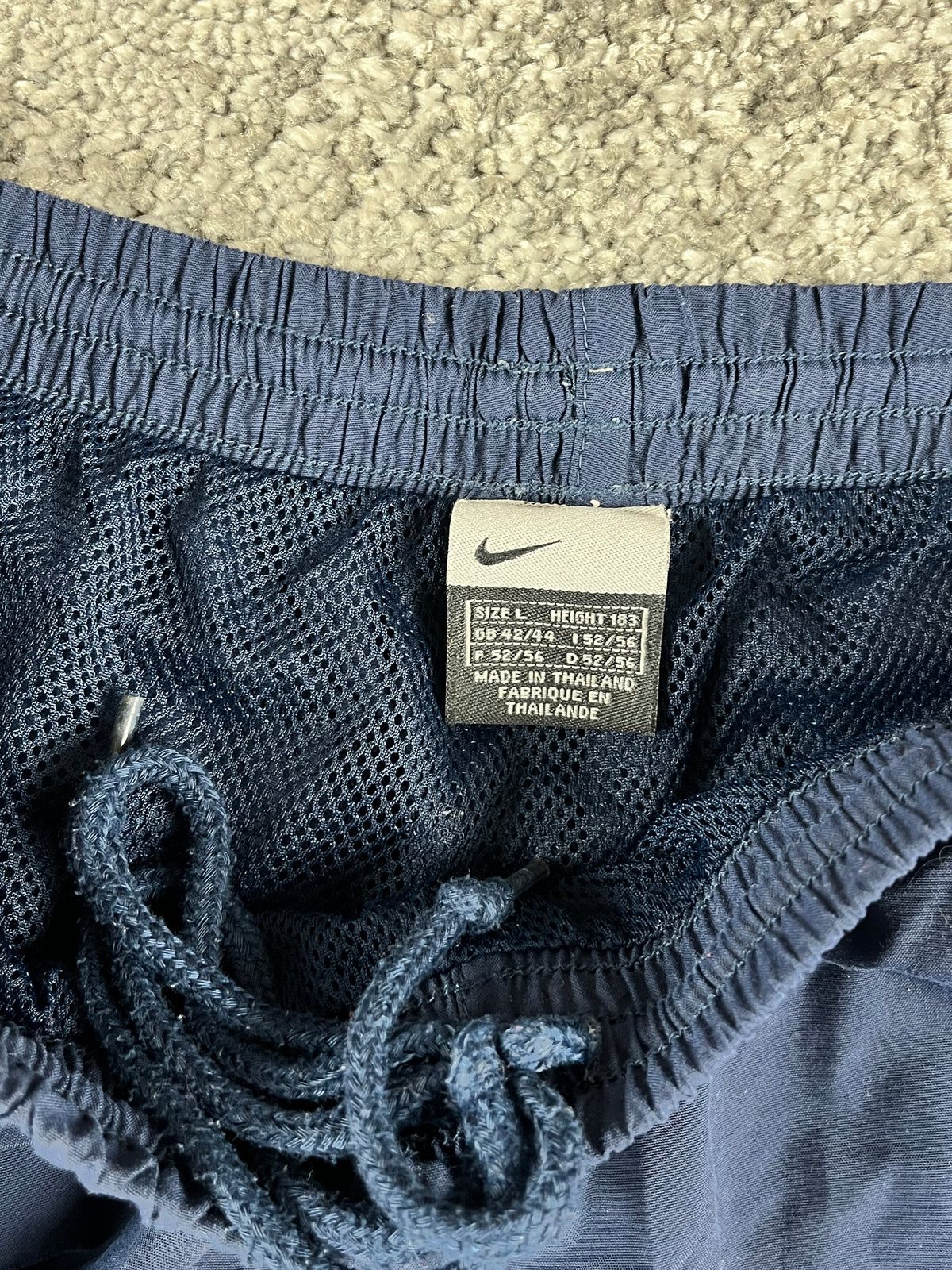 Pantalón de chándal Nike vintage años 2000 "Azul marino/Blanco" (G)