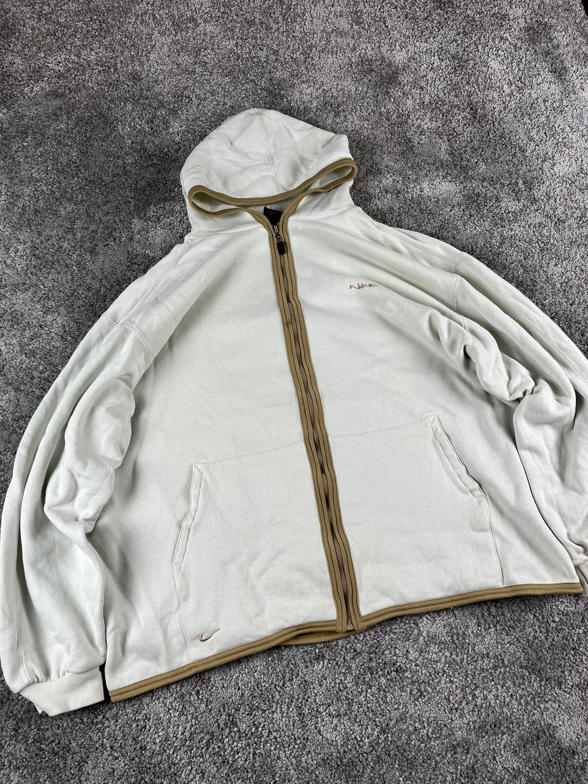 Survêtement Nike vintage années 2000 « Blanc/Beige » (XL)