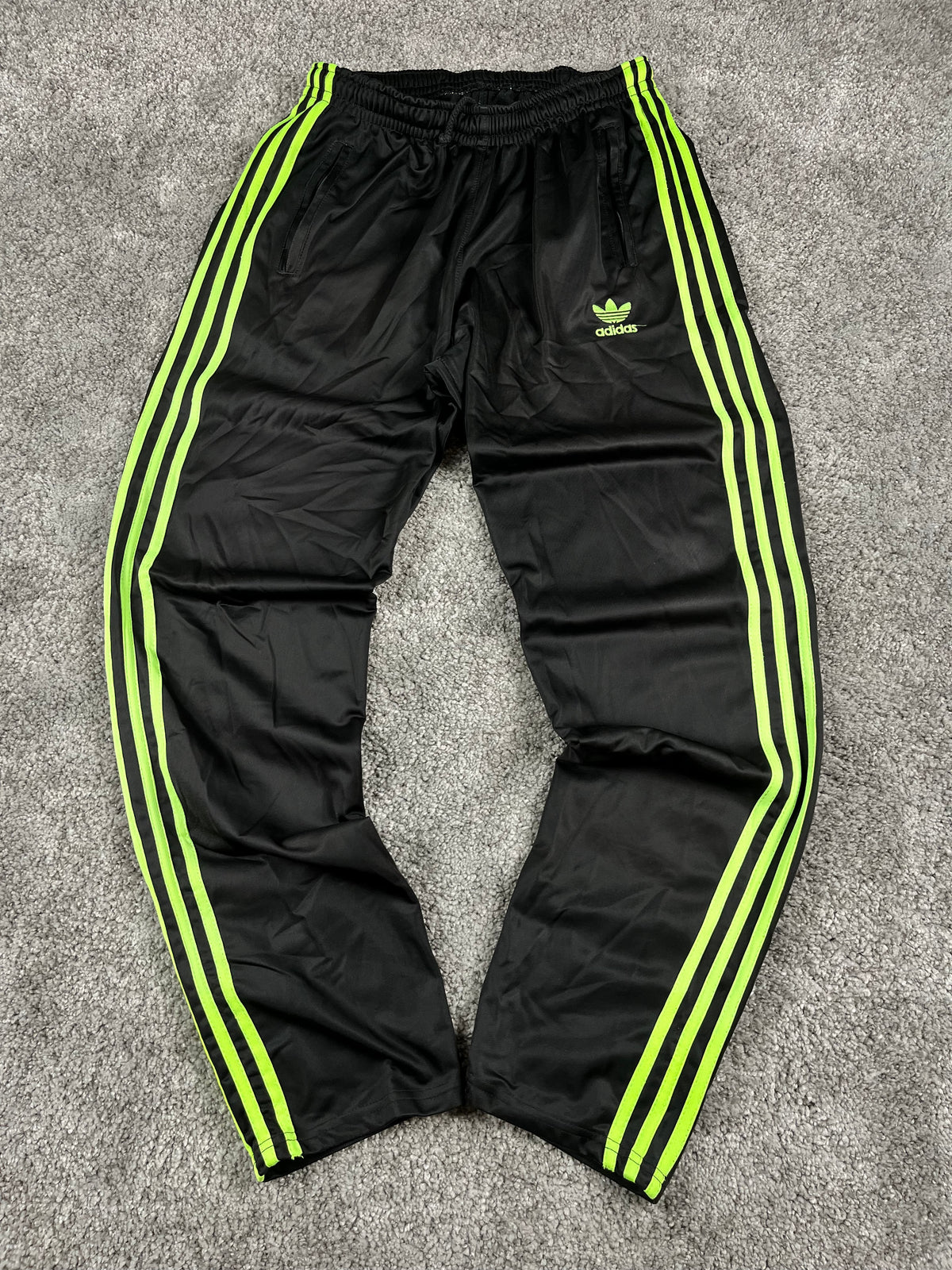 Adidas 3 Stripes Trackpant Vintage 2000s "Black/Green" (S)