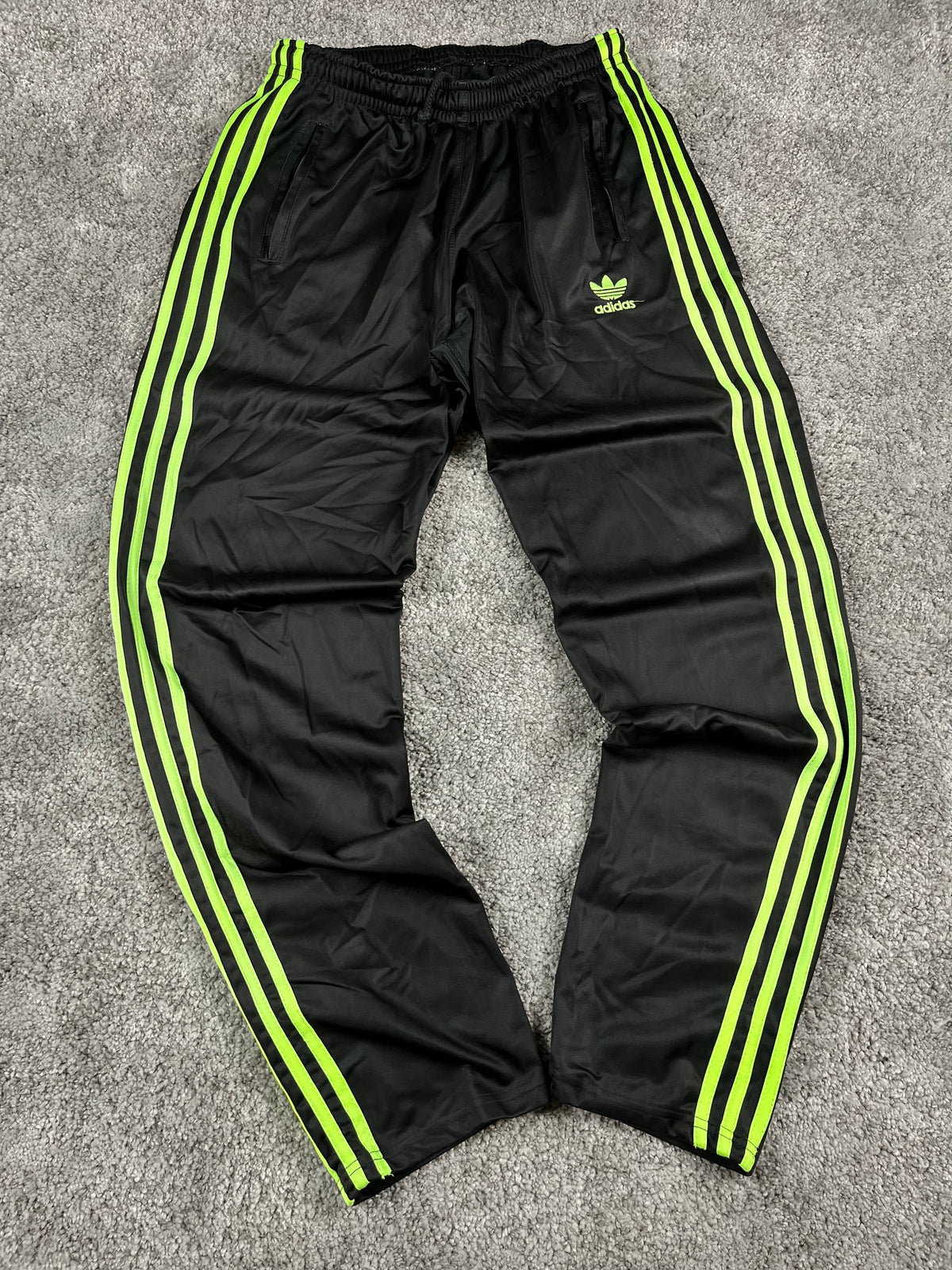 Adidas 3 Stripes Trackpant Vintage 2000s "Black/Green" (S)