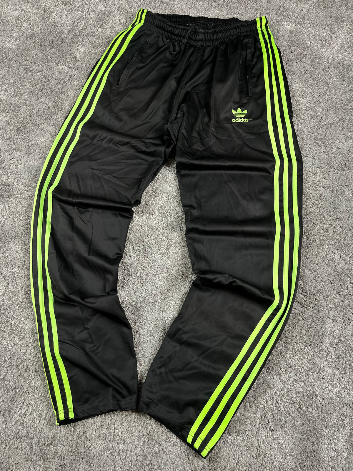 Adidas 3 Stripes Trackpant Vintage 2000s "Black/Green" (S)